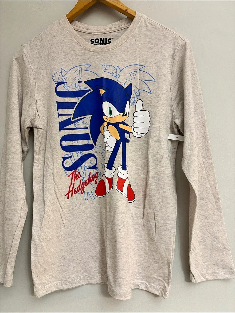 Sonic the Hedgehog Long Sleeve Graphic Tee Size XL (14/16)